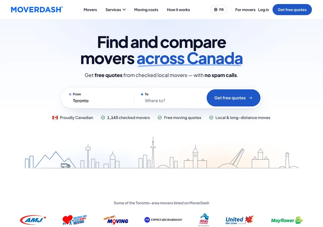 MoverDash website
